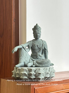 「佛影莲韵 步步生花」莲花台莲花加高底座装饰造景桌面摆件礼物