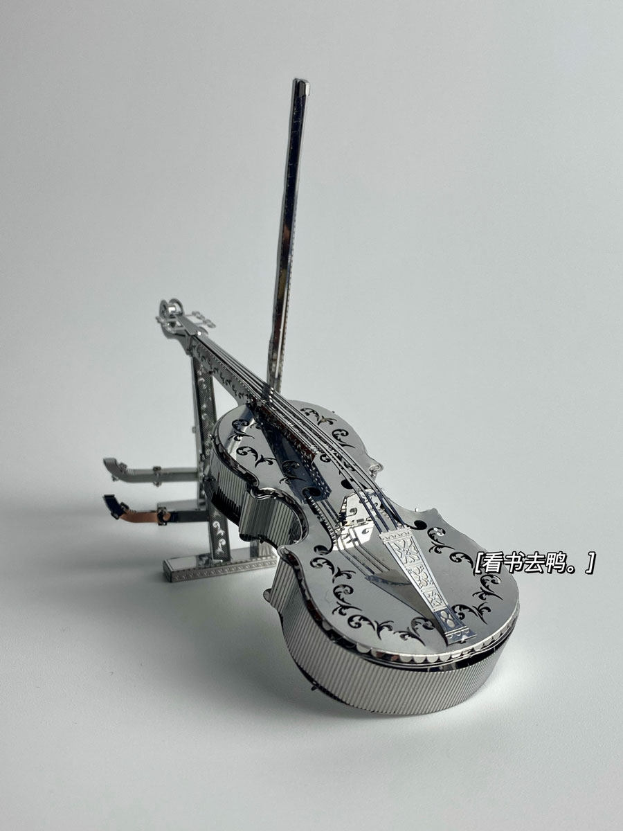 바이올린 3D 금속 퍼즐 DIY 크리 에이 티브 감압 3 차원 모델 장식품 좋은 친구를위한 선물