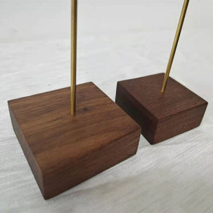 黑胡桃实木方块diy战模型胸像木质底座手办哔哩摆件展示地台拍照