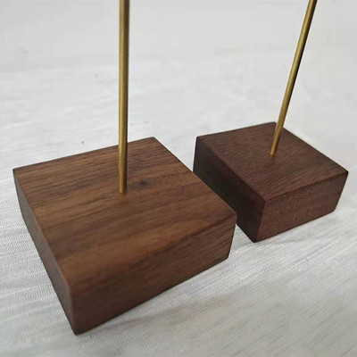 黑胡桃实木方块diy战木质底座