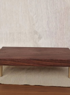 诺依家黑胡桃木摆件展示台