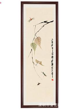 字画高仿复制书画礼品艺术R微喷装裱名家-齐白石-贝叶草丛