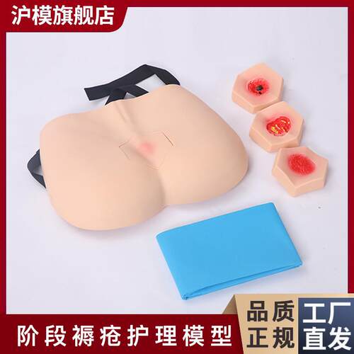 沪模HM/H90F阶段褥疮护理模型成人z臀部褥疮护理模具压疮护理模型