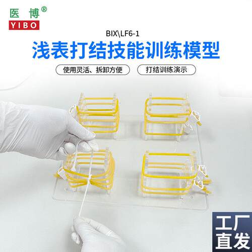医博BIX-LF6-1高级浅表打结训练C模型外科手术血管缝合打结教学练
