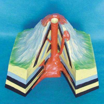 地质地貌模型 火山综合演示模型 中学教学 地理教具 模型