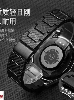 适配原厂黑色碳纤维手表带华为HUAWEIWATCH3Pronew男士表链22mm