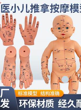 全身穴位娃娃经络图H按摩书中医小孩推拿教学月嫂培训婴儿针灸模