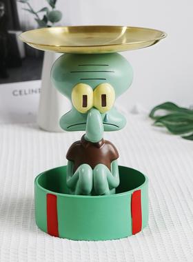 创意收银前台糖果盘树脂品蹲坐章