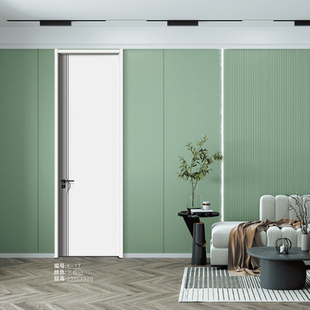 简约室内门实木碳晶门卧室门环保无漆门生态木门家用套装 门免漆门