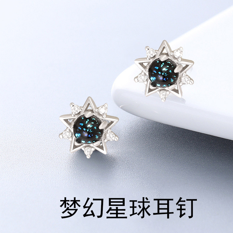 s925纯银养耳洞简约小众设计耳钉