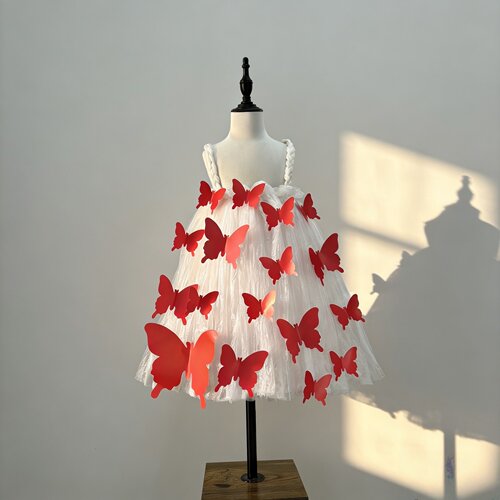 亲子走秀服装手工环保衣服