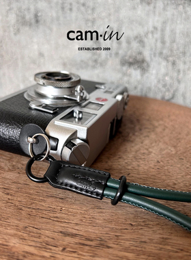 cam-in意大利真皮swift牛皮快拆多接口相机手腕带圆孔真皮腕带绳