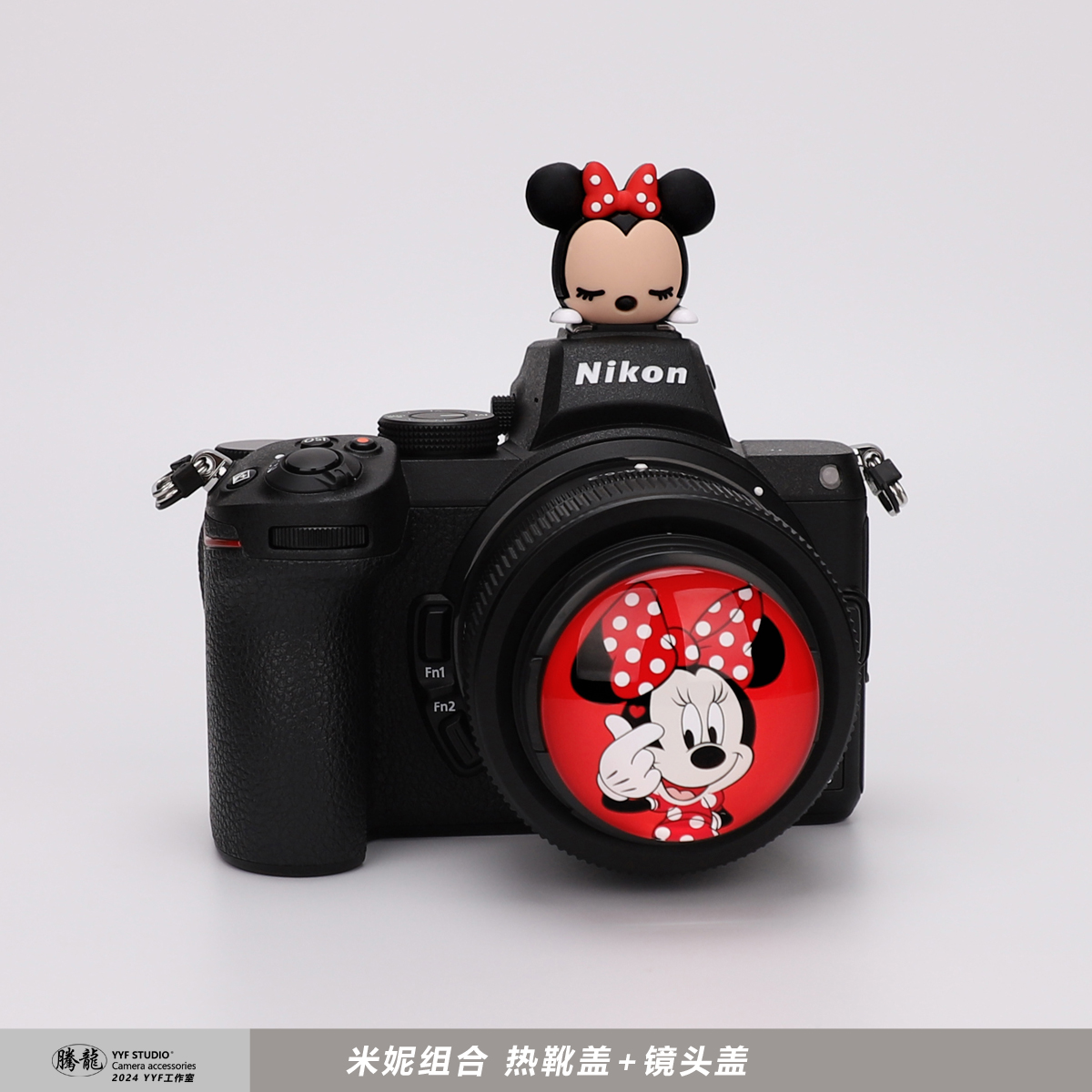 米妮米奇可爱卡通镜头盖立体热靴