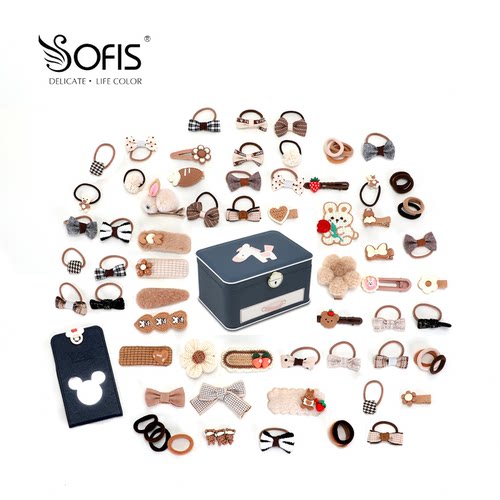 Sofis儿童发饰礼盒棉质高档礼品