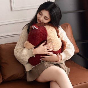 仿真赤兔小马驹抱枕毛绒玩具女生睡觉抱枕沙发枕客厅靠垫床上腰靠