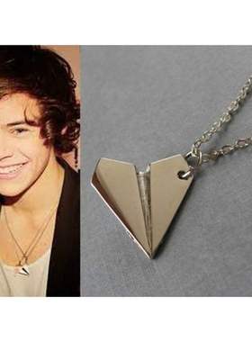爆款原版复制项链饰品 one direction 纸飞机项链送男女生礼物