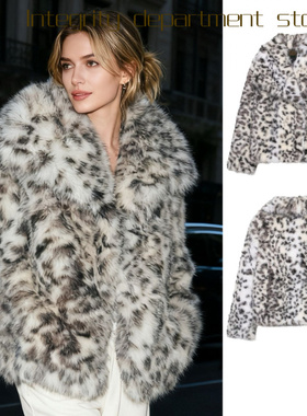 Casual coat, loose stand collar cotton jacket爆款风动物纹印