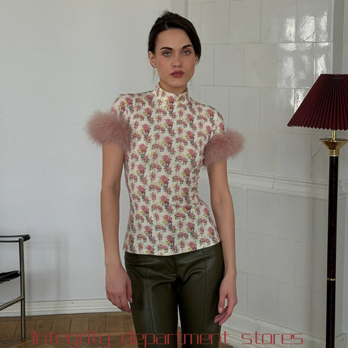ChiffonT-shirtsexypatchworksli