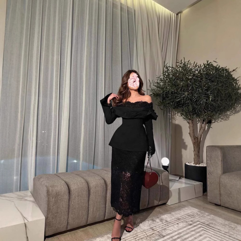 FlaredSexySlimmingOff-Shoulder