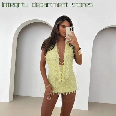 SexydeepV-sequinfloraltanktopd