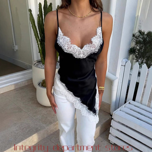 ChiffonT-shirtsexypatchworksli