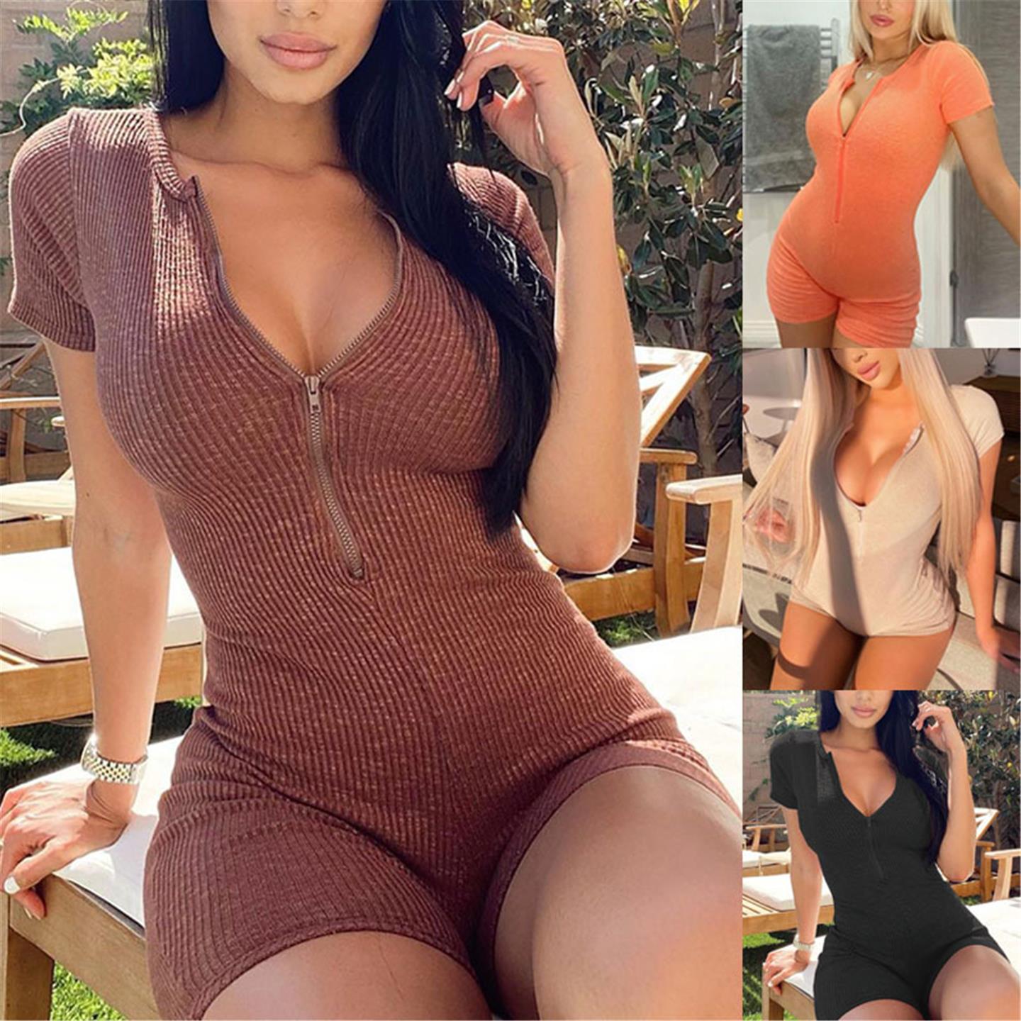 Sexy printed camisole vacation casual lace up shirt dress连