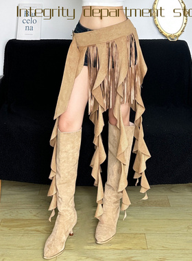 Sexy lace patchwork slim fit dress风风金属扣流苏褶边设计纯色