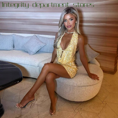 SexydeepV-sequinfloraltanktopd