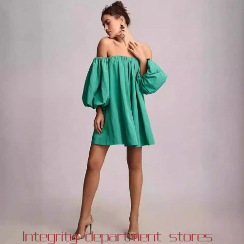 PrintedCasualLinenStripedDress