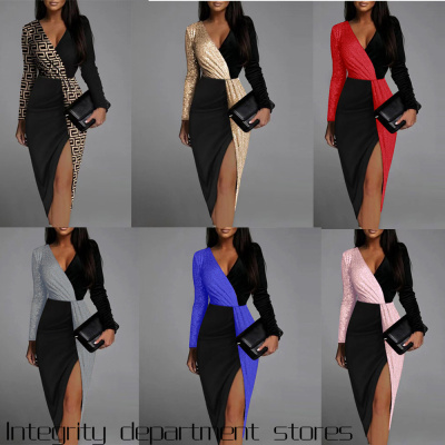 FloralPrintedBeltedRuffledPlac