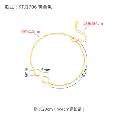 高档S925纯银手链空托女镶嵌平安扣夹扣手镯托镶嵌蜜蜡琥珀和田玉