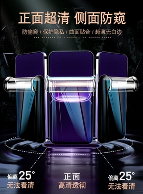 德国青果老黄适用真我Neo8防窥手机膜7Turbo钢化膜GTNeo5全屏realmegt8防摔gt6/2水凝realme15t软膜14Pro13