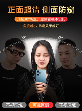 闪魔适用红米note12turbo防窥膜k60至尊版k70Pro14十k50手机10redminote11tpro小米13rpro3防窥14钢化膜k40