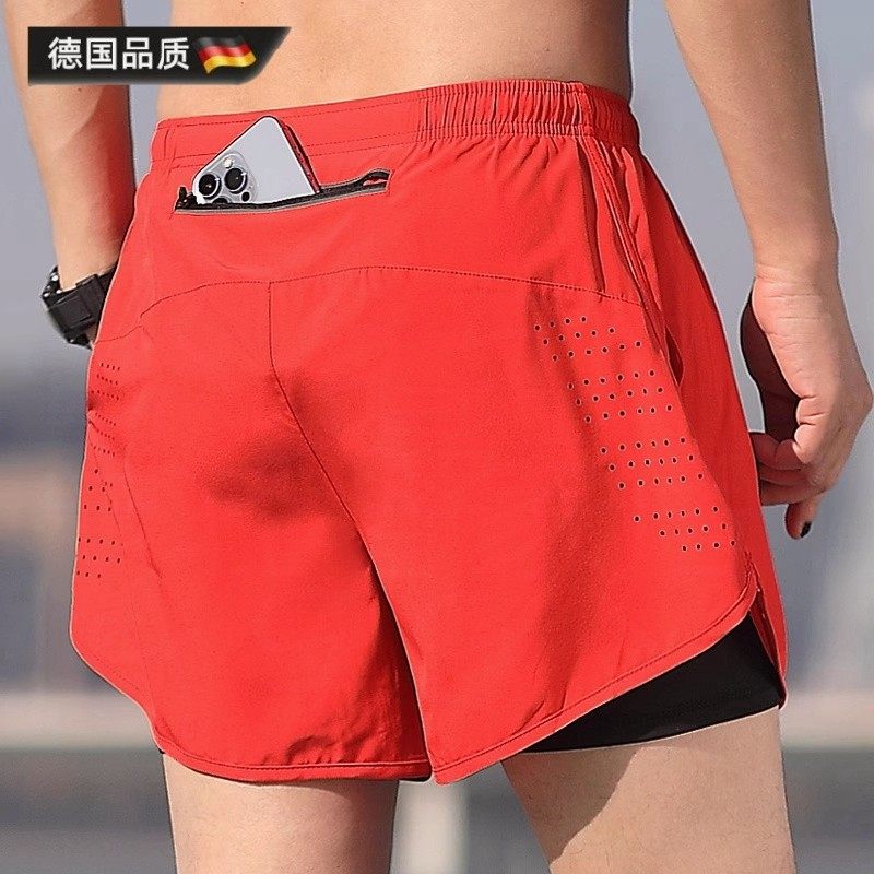 德国专业马拉松跑步短裤男士三分裤速干四分内衬夏季专用可放手机,男装,短裤,淘宝优惠券,粉丝福利购,淘宝优惠卷
