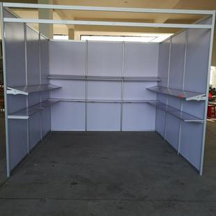 参展用层板托架八棱柱台面板托标摊可调节活动托架展会卡托支架