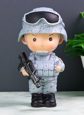 创意卡通兵哥树脂工艺摆件