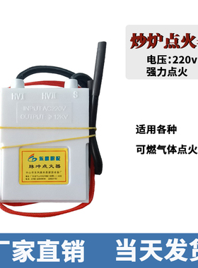 商用炉灶AC220V/50HZ脉冲点火器炒炉点火开关电子控制器延时15秒