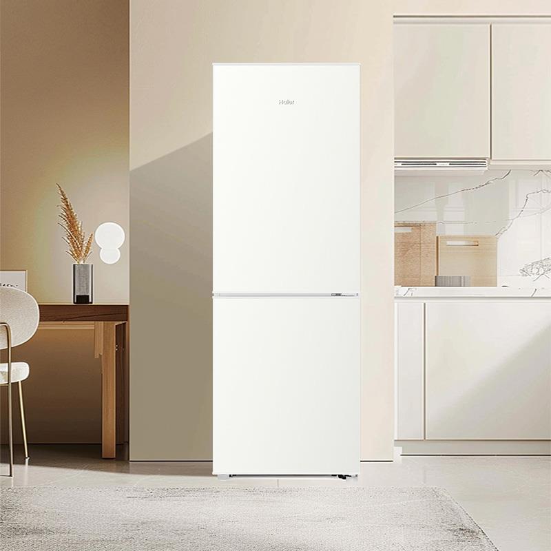 海.尔双开门180升/218L云柔米系列小户型家用电冰箱节能省电迷你