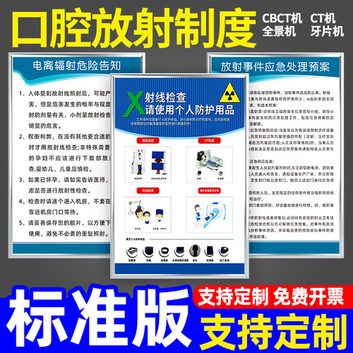 口腔诊所放射管理挂图