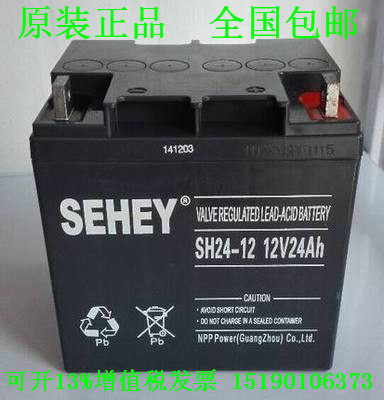 SEHEY/西力12V24AH蓄电池NP24-12铅酸蓄电池UPS专用电池质保三年