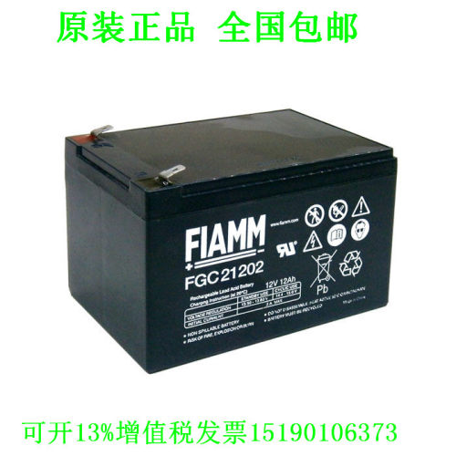 非凡FIAMM蓄电池FG21202(12V12AH)应急灯UPS消防报警应急电源
