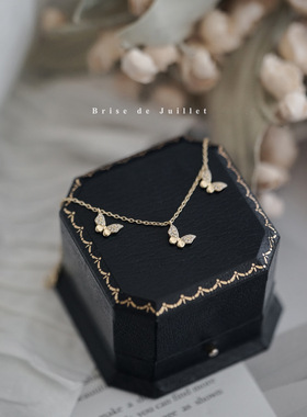 925银镀金简约百搭超闪蝴蝶手链