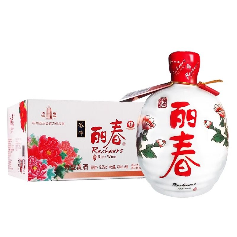 塔牌黄酒十年锦丽春428ml*1瓶整箱手工冬酿糯米花雕酒绍兴产黄酒