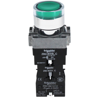 官方施耐德带灯按钮开关XB2BW33B1C启动/停止XB2BW34M2C ZB2BW31C