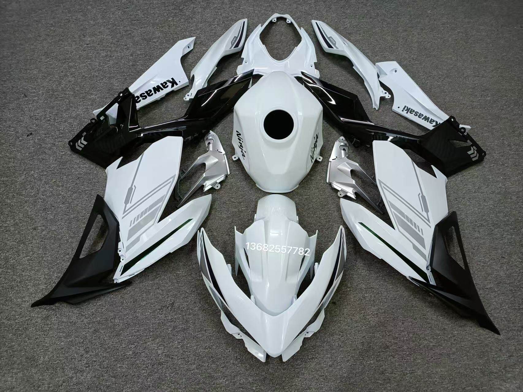 适用川崎ninja400全车外壳护板包围 送螺丝隔热棉