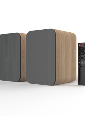 BESTISAN有源书架音箱4寸2.0木质音响发烧级HIFI桌面电脑蓝牙音箱