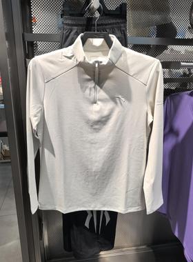 男2025秋冬新款长袖t恤综训半拉链立领透气运动上衣152547403