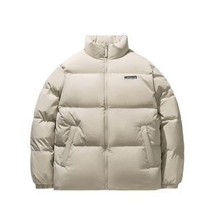 安踏立领羽绒服男士冬季新款防泼水鸭绒保暖面包服外套152548901N