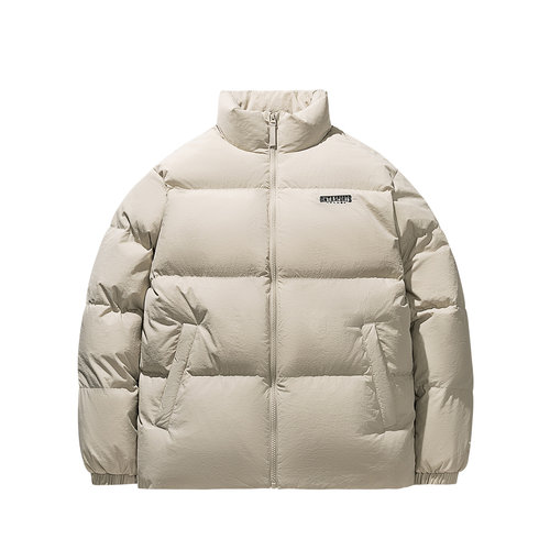 安踏立领羽绒服男士冬季新款防泼水鸭绒保暖面包服外套152548901N