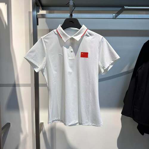 安踏短袖冠军国旗冰肤女子夏季翻领POLO衫商务通勤T恤衫162627145